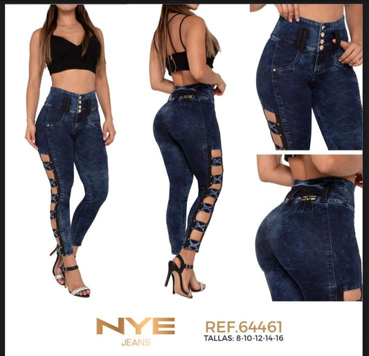 🖤 Jean NYE Ref. 64461 – Tiras Laterales