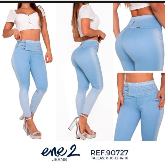 Jean Ene2 Ref. 90727 – Azul Celeste con Pretina Alta